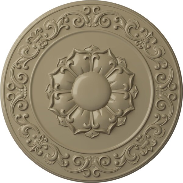 Ekena Millwork Sydney Ceiling Medallion (Fits Canopies up to 5 3/4"), Hand-Painted Gobi Desert, 27 3/4"OD x 2"P CM27SYGDF - main
